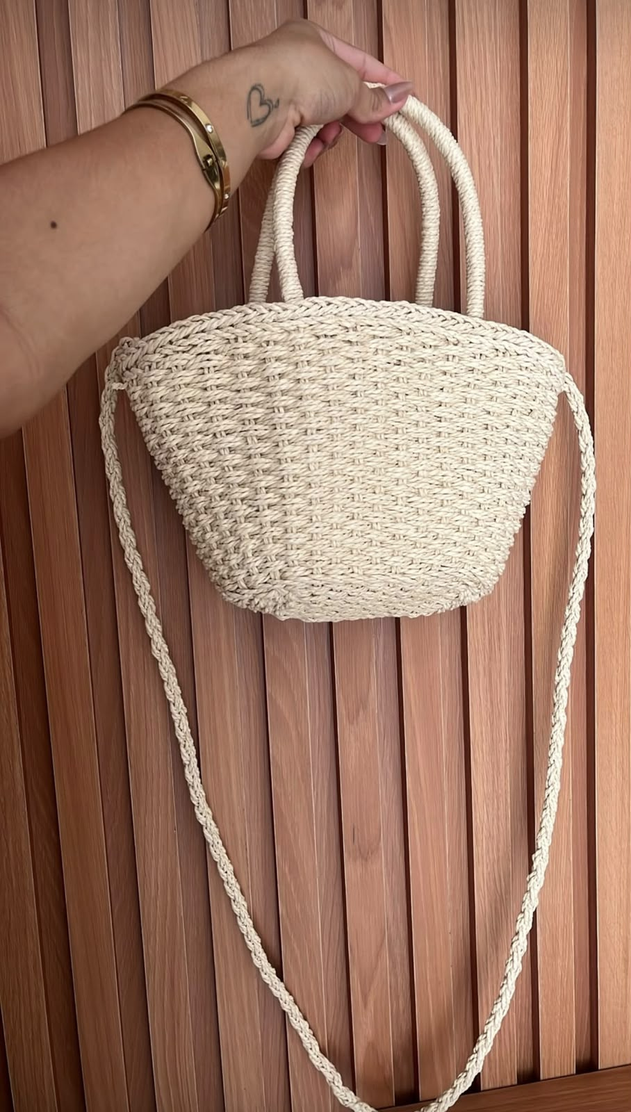 Bolsa Balde de Palha